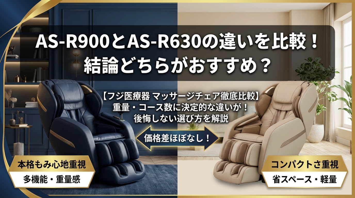 AS-R900とAS-R630の違いを比較!結論どちらがおすすめ?